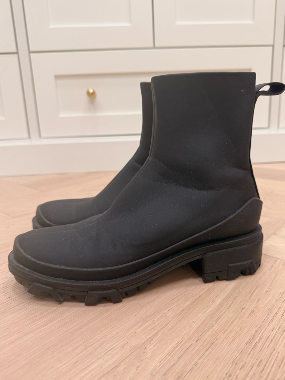 Rag & Bone Shiloh Water Resistant Lug Sole Booties in Black